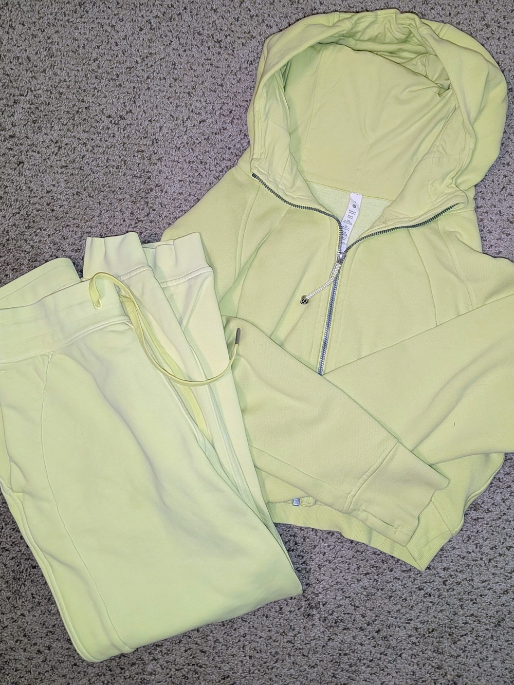 lululemon athletica Women's Neon Scuba Pants & Hoodie Set